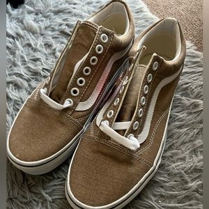 Vans Old Skool tan/brown size 8 womens